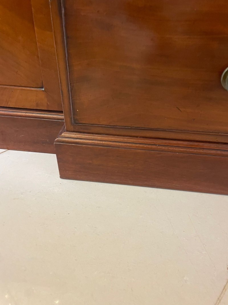 Large Antique George III Quality Mahogany Breakfront Bookcase 238 x 286 x 62 cm - Image 17